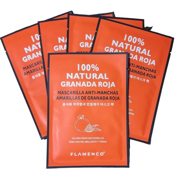 Mascarilla facial 100% Natural de Granada Roja